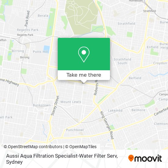 Mapa Aussi Aqua Filtration Specialist-Water Filter Serv