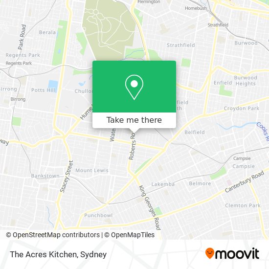 The Acres Kitchen map