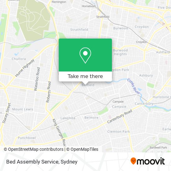 Bed Assembly Service map