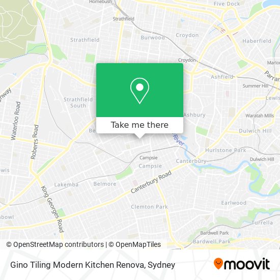 Gino Tiling Modern Kitchen Renova map