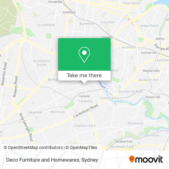 Deco Furniture and Homewares map