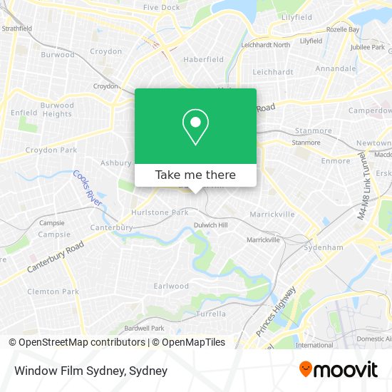 Window Film Sydney map