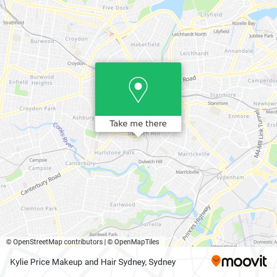 Kylie Price Makeup and Hair Sydney map