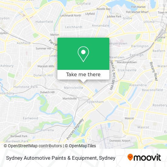 Mapa Sydney Automotive Paints & Equipment