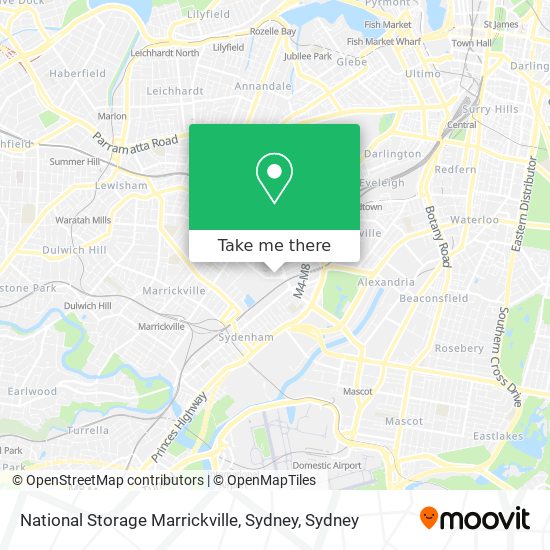 National Storage Marrickville, Sydney map