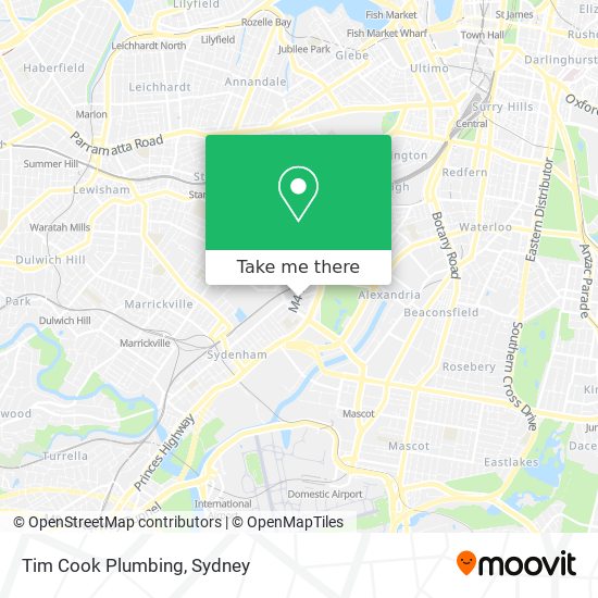 Mapa Tim Cook Plumbing