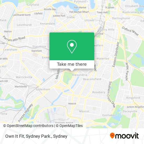 Own It Fit, Sydney Park. map