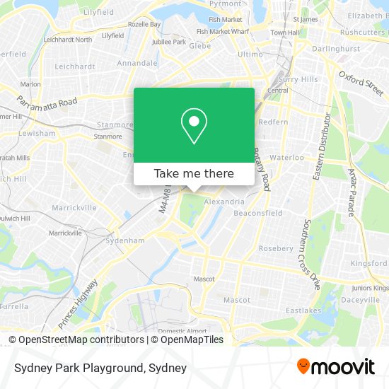 Mapa Sydney Park Playground