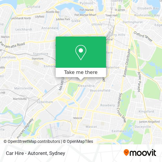 Mapa Car Hire - Autorent