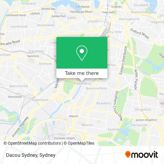 Mapa Dacou Sydney