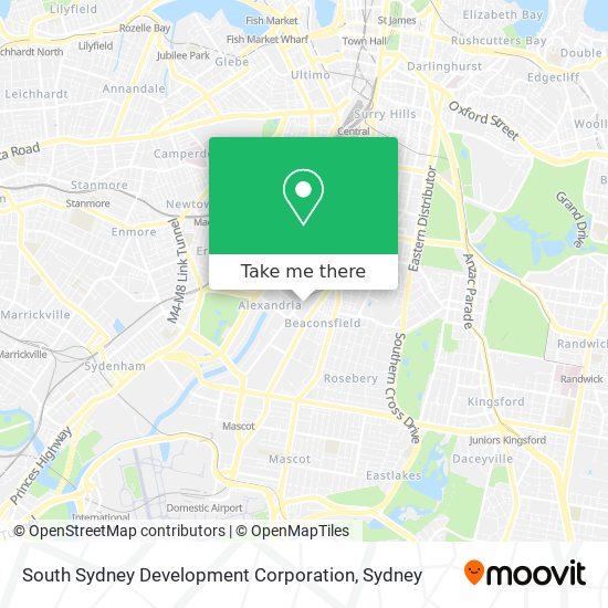 Mapa South Sydney Development Corporation