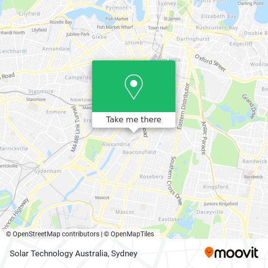 Solar Technology Australia map