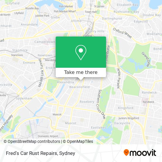 Mapa Fred's Car Rust Repairs