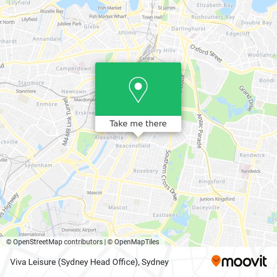 Mapa Viva Leisure (Sydney Head Office)