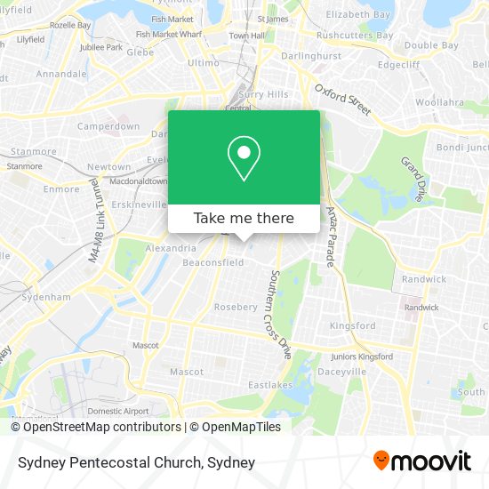 Mapa Sydney Pentecostal Church