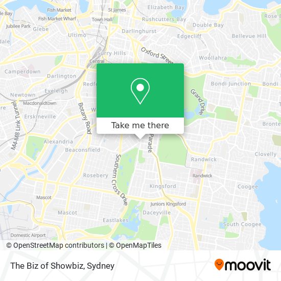 The Biz of Showbiz map