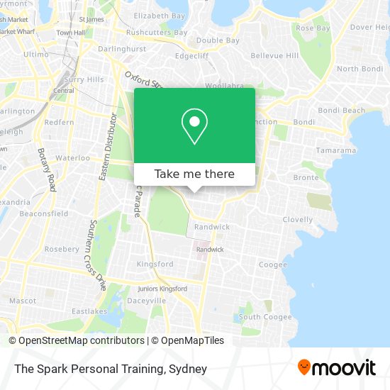Mapa The Spark Personal Training