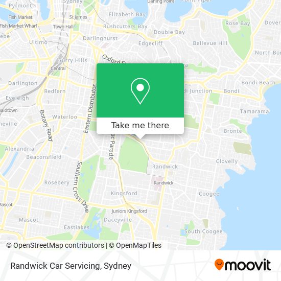 Randwick Car Servicing map