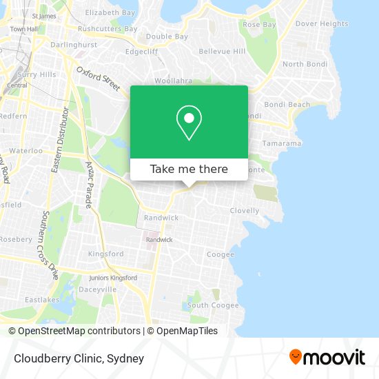 Cloudberry Clinic map