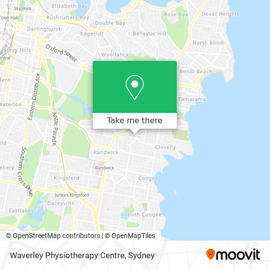 Waverley Physiotherapy Centre map