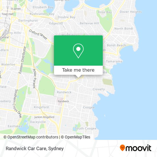 Randwick Car Care map