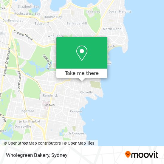 Wholegreen Bakery map