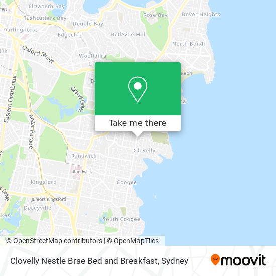 Clovelly Nestle Brae Bed and Breakfast map