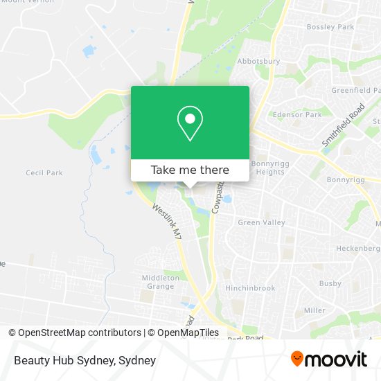 Beauty Hub Sydney map