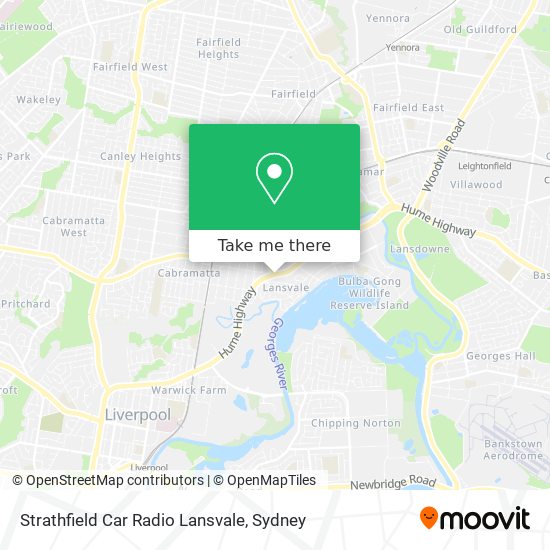 Strathfield Car Radio Lansvale map