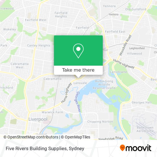 Five Rivers Building Supplies map