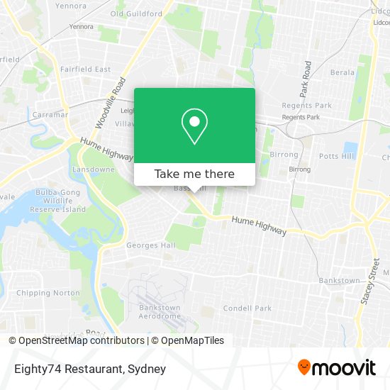 Mapa Eighty74 Restaurant