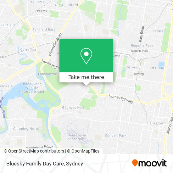 Bluesky Family Day Care map