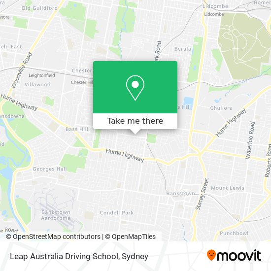 Leap Australia Driving School map