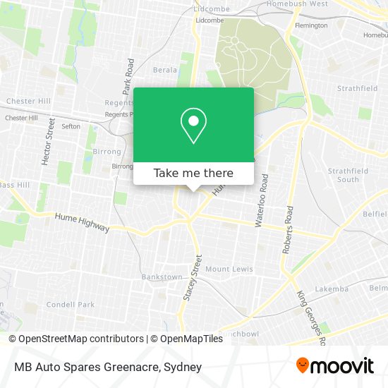 MB Auto Spares Greenacre map