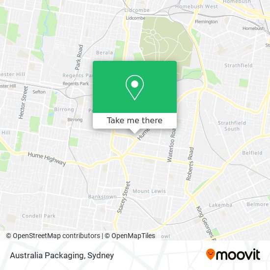 Australia Packaging map