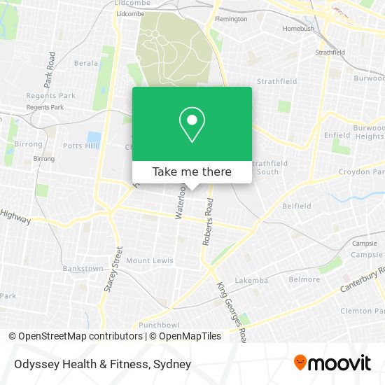 Odyssey Health & Fitness map