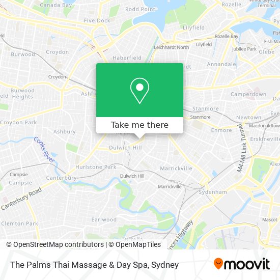 Mapa The Palms Thai Massage & Day Spa