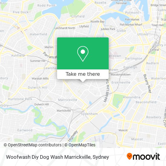 Woofwash Diy Dog Wash Marrickville map