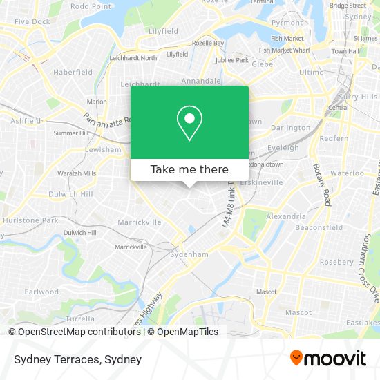 Sydney Terraces map