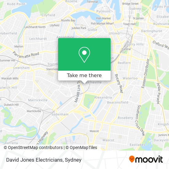 David Jones Electricians map