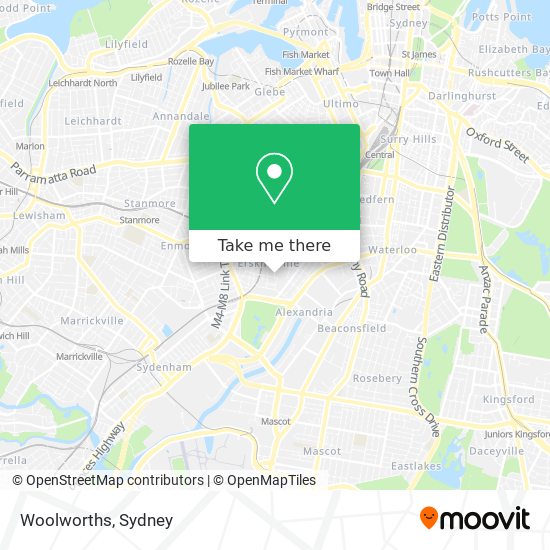 Mapa Woolworths