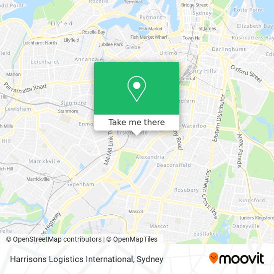 Mapa Harrisons Logistics International
