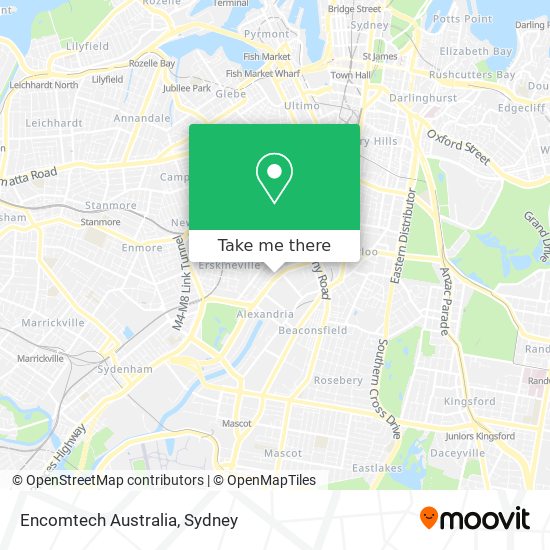 Mapa Encomtech Australia