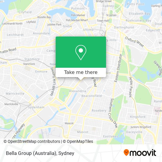 Mapa Bella Group (Australia)