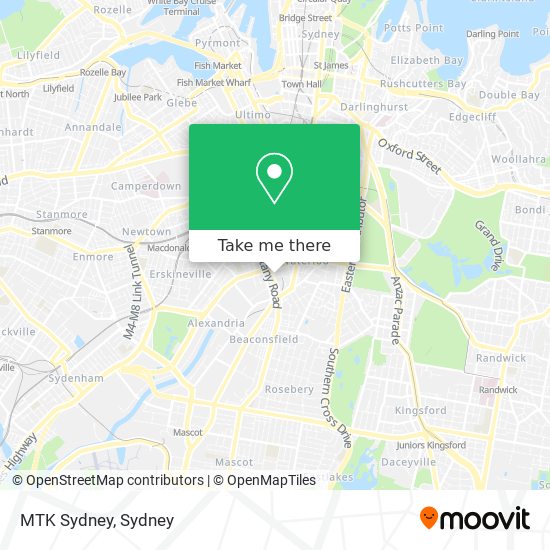 MTK Sydney map