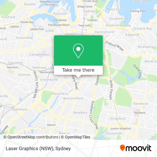 Laser Graphics (NSW) map