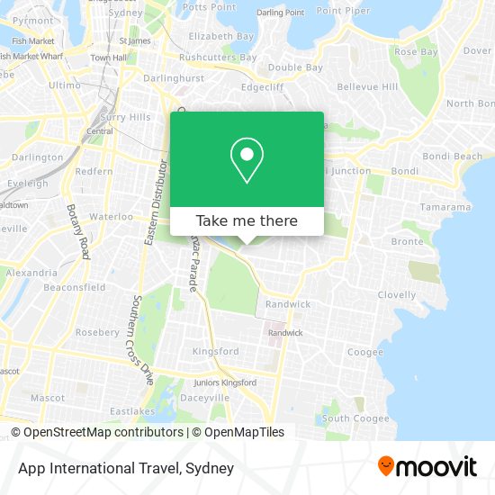 App International Travel map