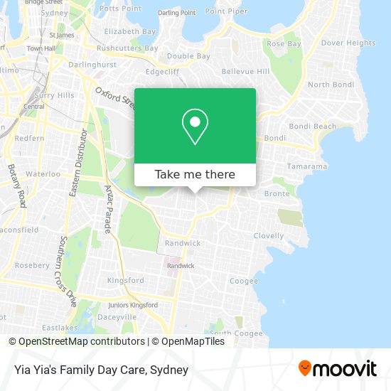 Mapa Yia Yia's Family Day Care