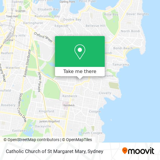 Mapa Catholic Church of St Margaret Mary