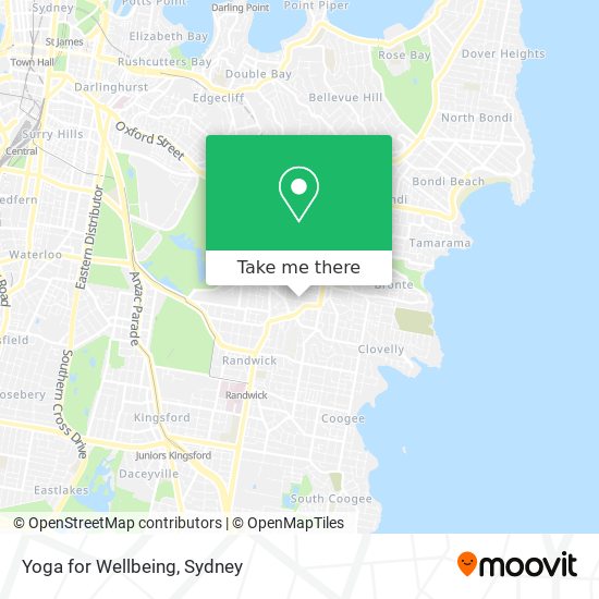 Yoga for Wellbeing map